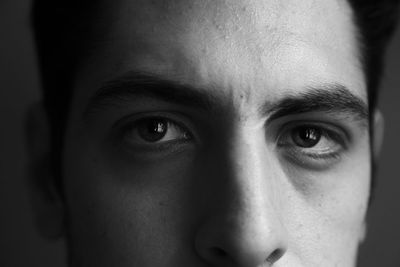 Close-up portrait of man