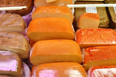 Full frame shot of food for sale at market stall