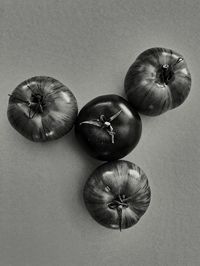 High angle view of pumpkin on table