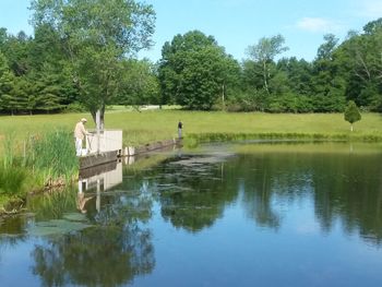 Scenic view of lake