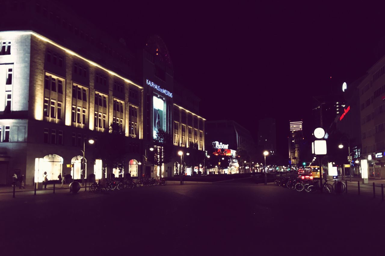 ILLUMINATED CITY AT NIGHT