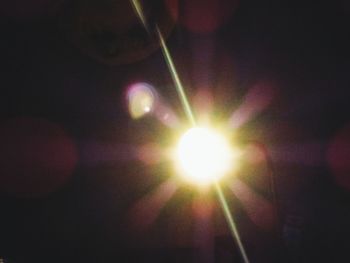 Close-up of sun at sunset