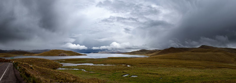 Panoramic view of landscape against sky