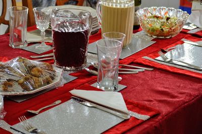 Close-up of drink on table