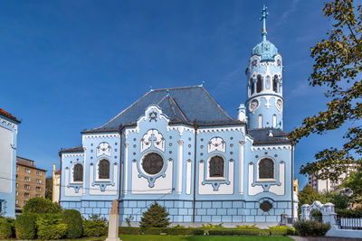 Church of st. elizabeth  known as blue church catholic church in bratislava, slovakia