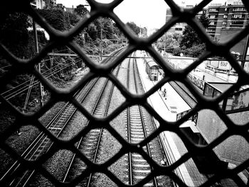 Detail shot of chainlink fence