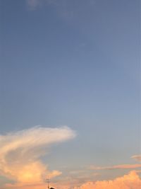Low angle view of sky during sunset