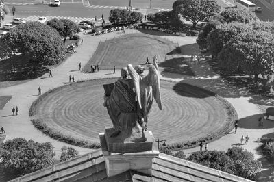 Statue in city