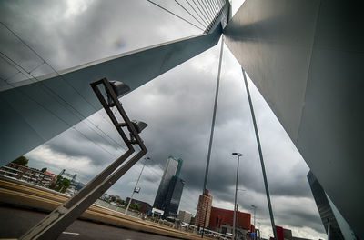 Low angle view of buildings against sky