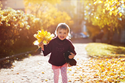 Portrait of a girl smiling