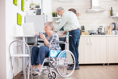 People sitting on table