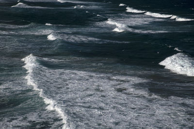 High angle view of sea
