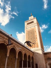 Low angle view of historical building against sky