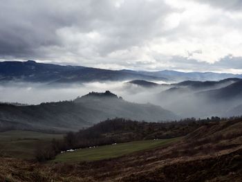 Scenic view of landscape against sky