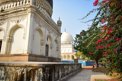 Low angle view of historical building against sky