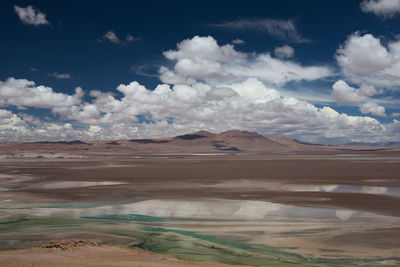 Scenic view of desert against sky