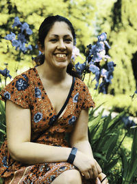 Portrait of smiling young woman