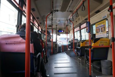 Interior of train