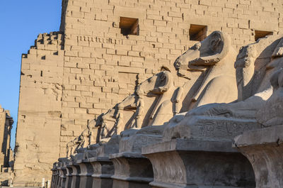 Low angle view of karnak temple