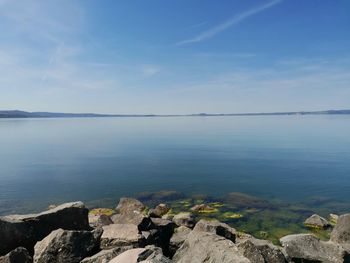 Beautiful view of lake of bolsena 