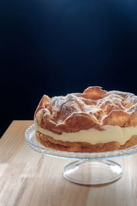 Close-up of cake on table