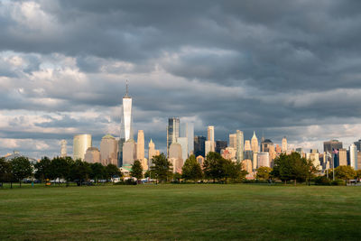 New york city skyline from jersey city, nj