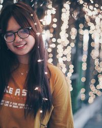 Portrait of a smiling young woman