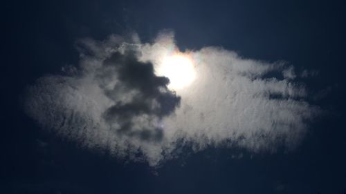 Low angle view of cloudy sky