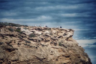 Low angle view of cloudy sky