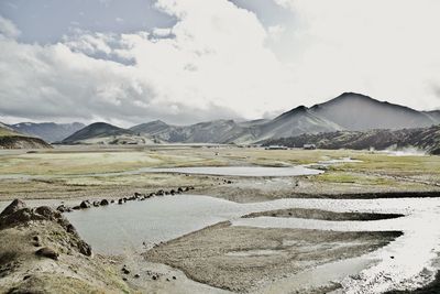 Scenic view of landscape against sky
