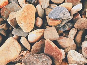 Full frame shot of stones