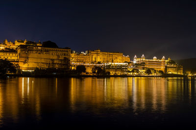 City palace, udaipur on diwali