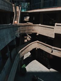 High angle view of abandoned building