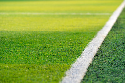 Scenic view of soccer field