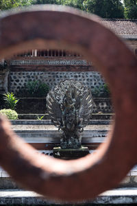 Close-up of statue of fountain