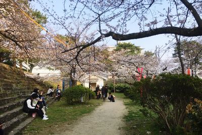 People in park