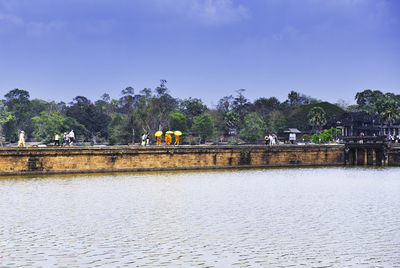 View of bridge over river