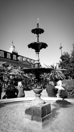 Street light against clear sky
