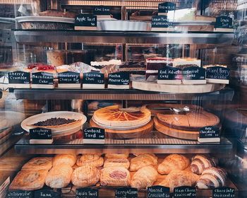 High angle view of food in store