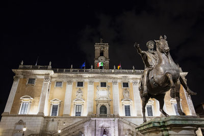 Low angle view of statue