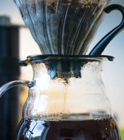 Close-up of drink in glass