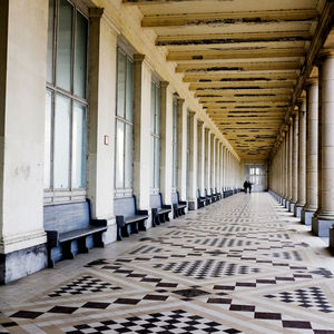 Empty corridor of building