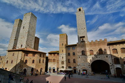 Piazza del duomo against sky