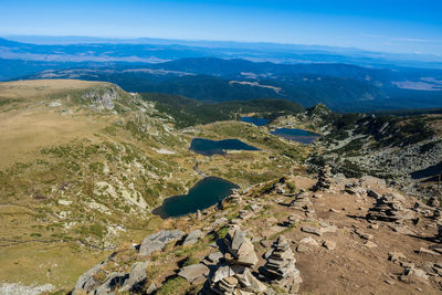 Aerial view of landscape against sky