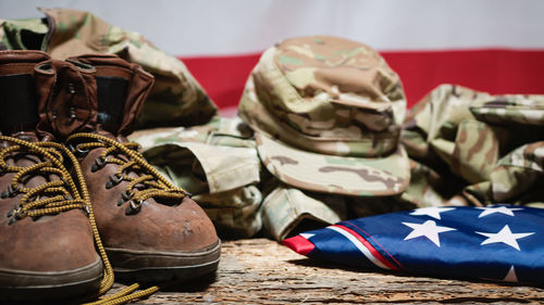 Veterans day background close up