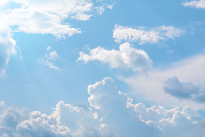 Low angle view of clouds in sky