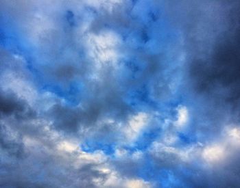 Low angle view of clouds in sky
