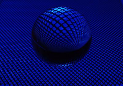 Close-up of blue ball