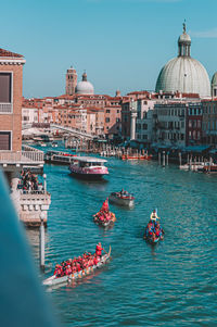 Boats in canal