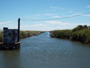 Scenic view of river against sky
